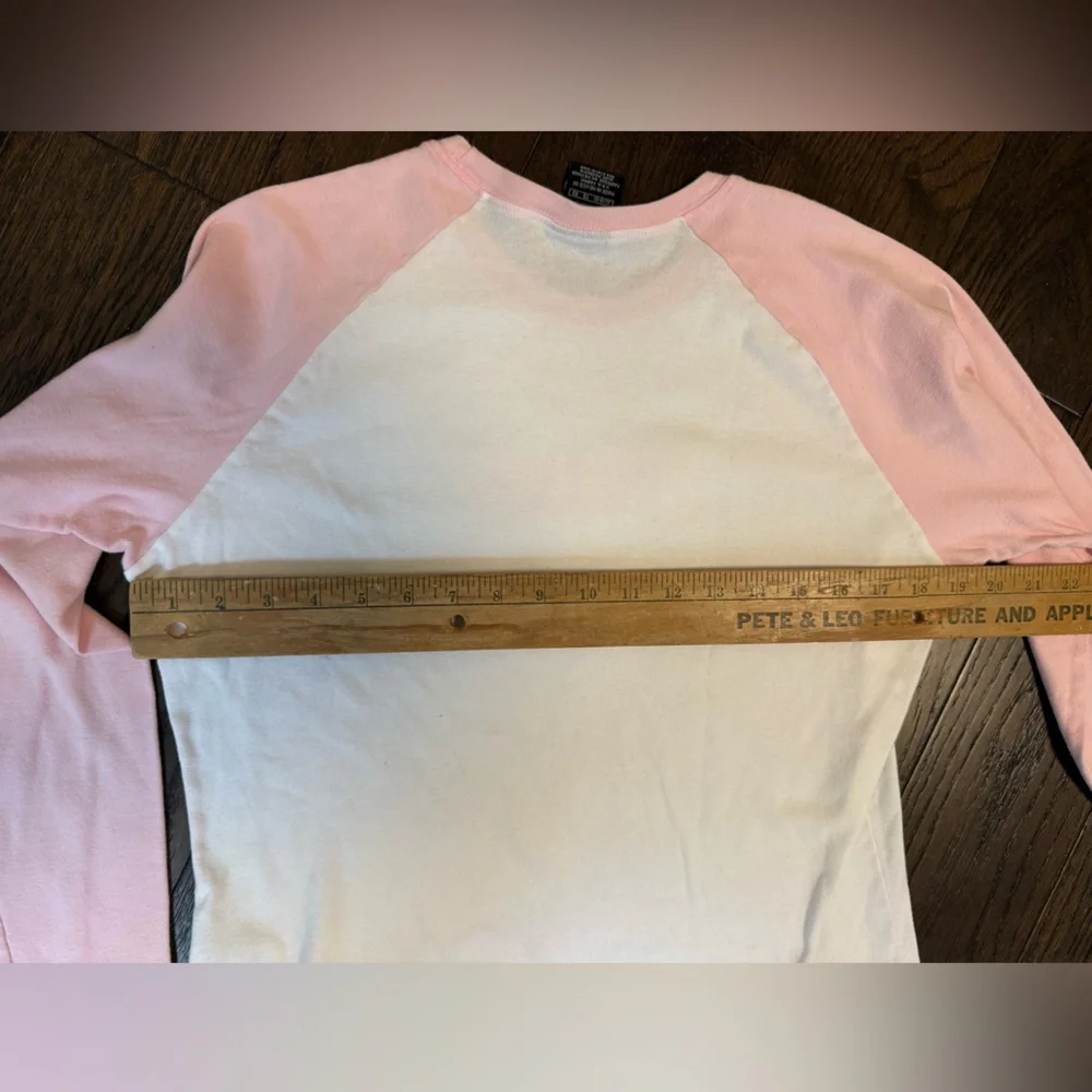 Y2K Raglan Baseball Tee Nike Shirt Pink Mizzou College Baby Tee‎ Sparkle Logo